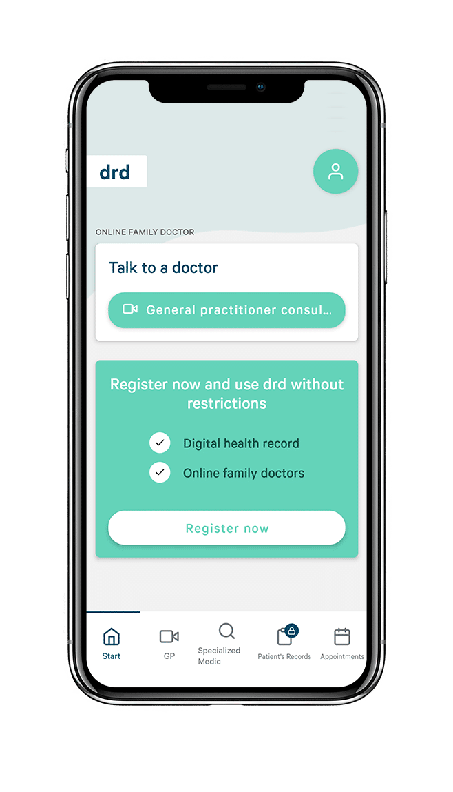 Simply log in or register to use the drd app - drd doctors online